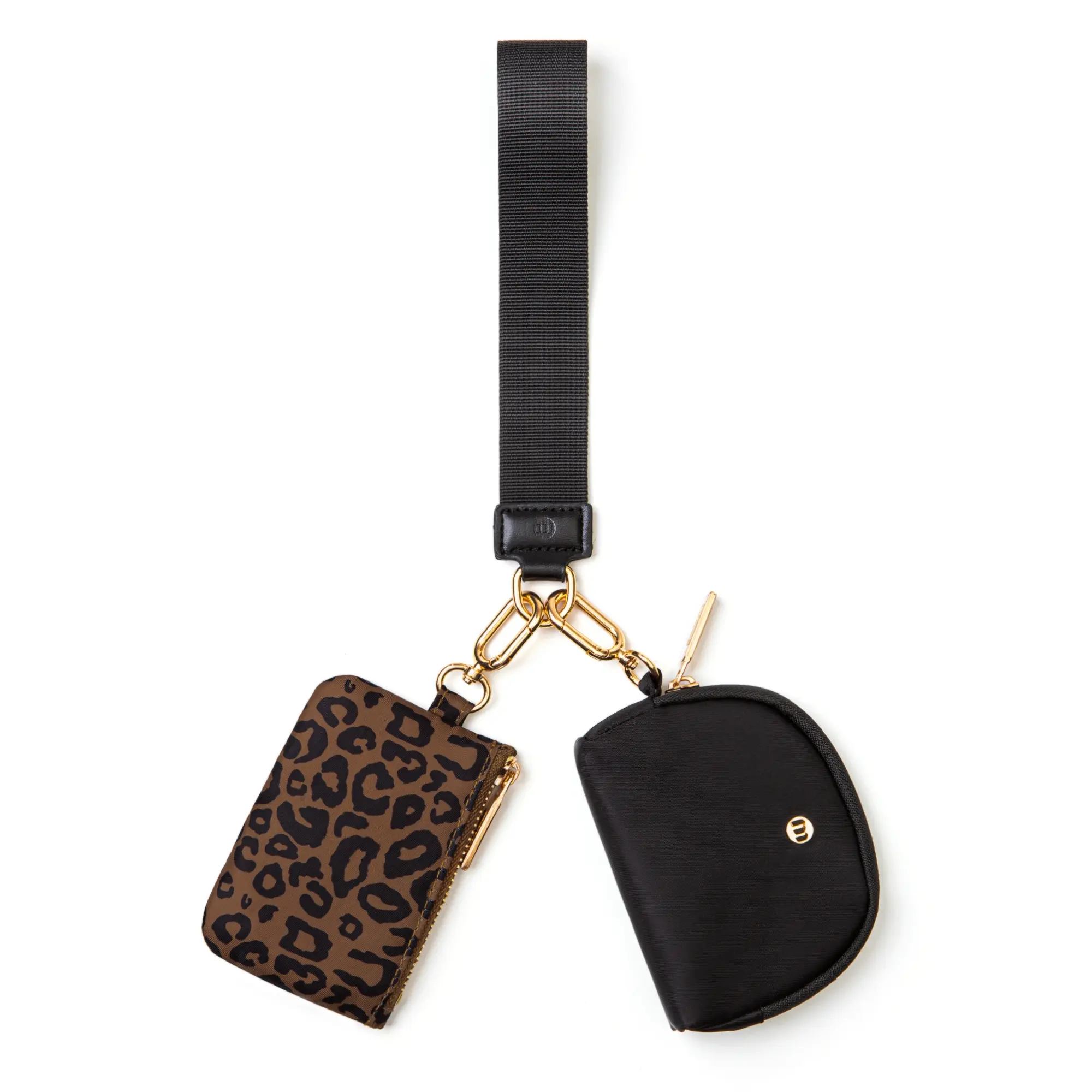MEXS Mini Zip Around Wristlet Wallet for Women Dual Pouch Wristlet Portable Coin Purse Mini Women Coin Pocket dualpouchwristlet