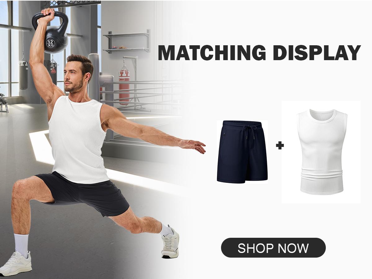 STREVATE Men’s Wide Strap Ribbed Tank Top, High Stretch Breathable Muscle Tank, Heavyweight Drapey Fit Gym & Casual Sleeveless Shirt