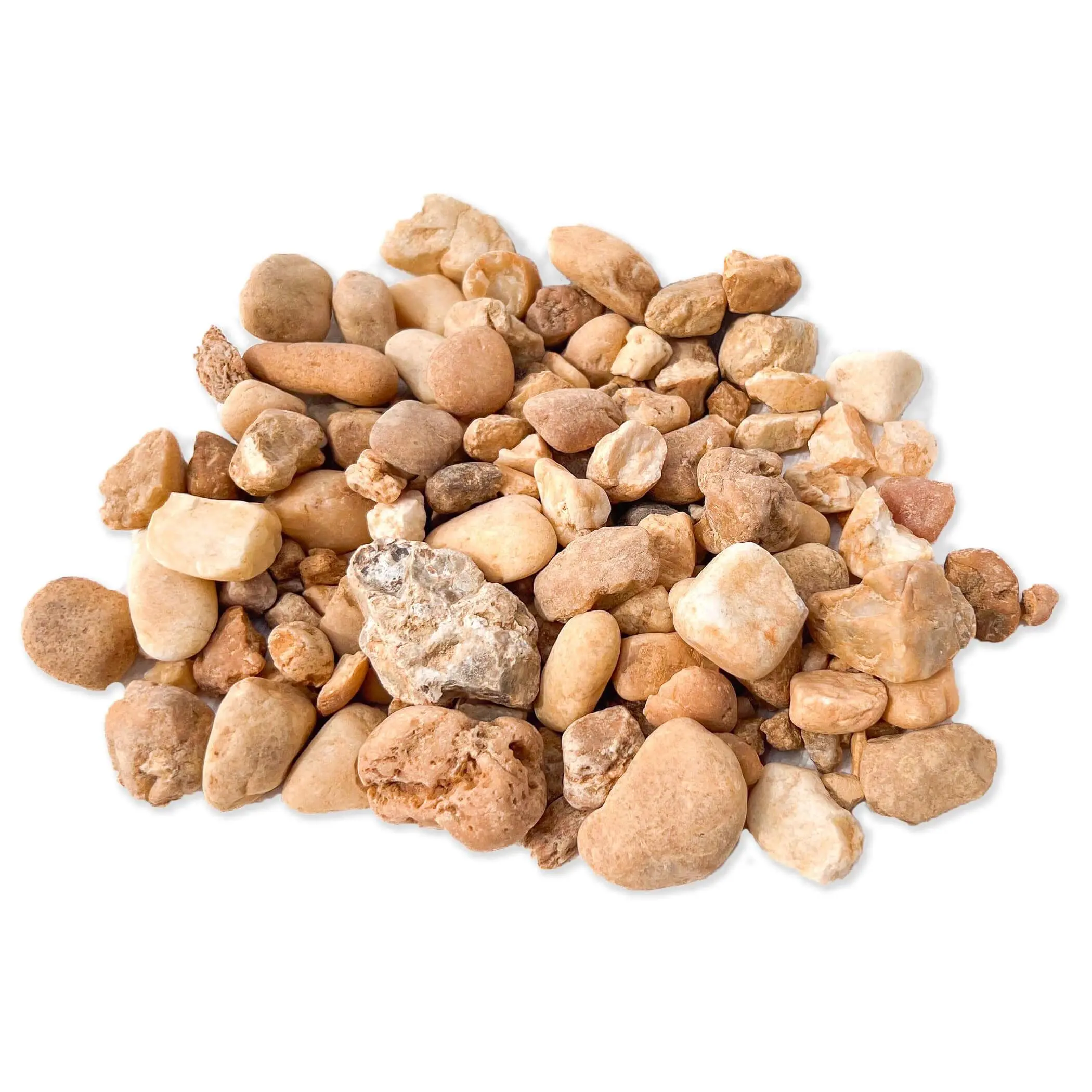 River Rocks: 1" to 1-1/2" Natural Mixed Color Stones for Outdoor Gardens