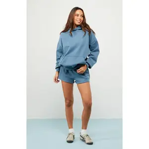 Pacsun Women's Dark Blue Ultra Soft Fleece Core Pullover Hoodie
