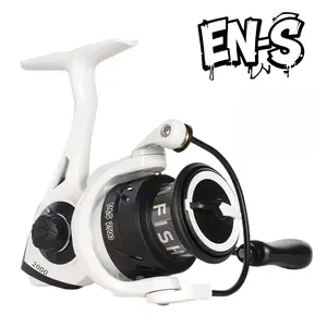 TRONMER EN-S1500-2500 White Spinning Reel, Fishing Gear with 5.2:1 Gear Ratio and 13.23LB Max Drag for Freshwater & Saltwater, Fishing Gear And Equipment, Reels