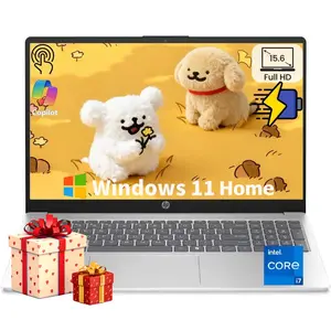 HP 15.6''  Touchscreen Laptop Computer - Windows 11 Home, AI Copilot, up to 32GB RAM + 512GB SSD, 15.6'' FHD Anti-Glare Touchscreen (1920 x 1080), Intel 8 Core i3-N305, Intel UHD Graphics, WiFi-6