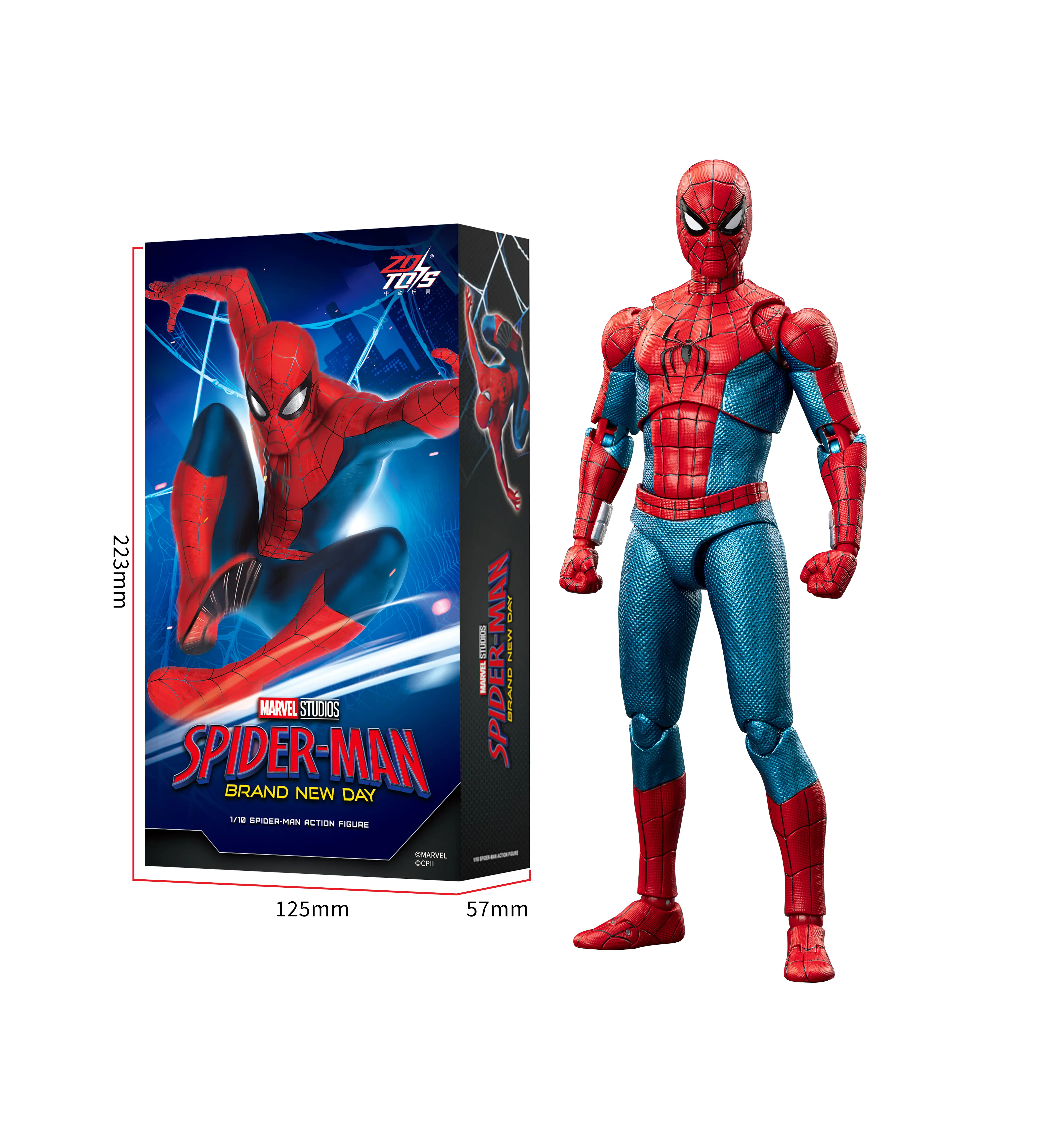 Live ZD Toys Marvel Series 1/10 Action Figures, Spiderman Ironman Venom Carnage Deadpool Wolverine, A Great Gift for Collectors and Fans
