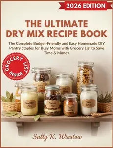 The Ultimate Dry Mix Recipe Book: The Complete Budget-Friendly and Easy Homemade DIY Pantry Staples for Busy Moms with Grocery List to Save Time & Mon -- Sally K. Winslow, Paperback