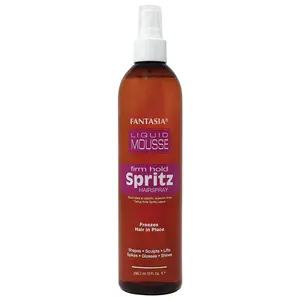 Fantasia Spritz Liquid Mousse Frim Hold 10 Ounce - Super Shine for Volume Texture Fullness Manageability Humidity Resistant Static Frizz Control Fast Drying