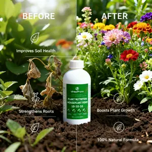 Plant Nutrient Solution – Liquid Fertilizer for Flowers, Vegetables & Indoor Plants