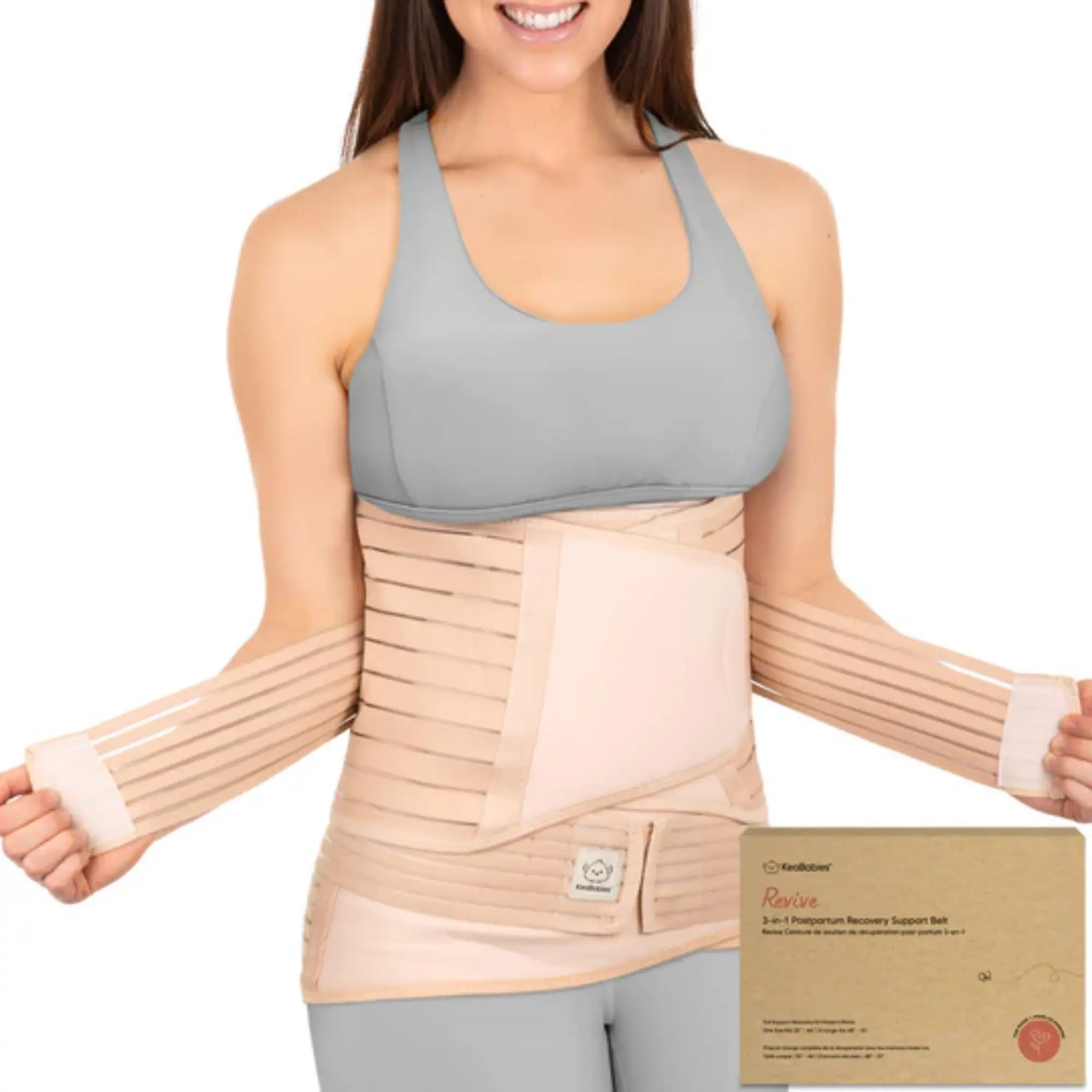 3 in 1 Postpartum Belly Support Recovery Wrap - Postpartum Belly Band, After Birth Brace, Post Surgery Pregnancy Belly Support Band