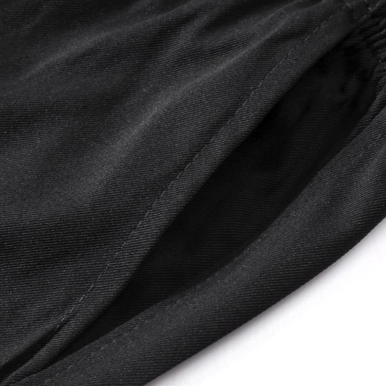 Men’s Regular Fit Solid Color Work Pants – Lightweight Casual Long Pants – Featuring multiple flap pockets and a front drawstring, suitable for outdoor work, running, and casual wear — 100% polyester, solid color, non-stretch