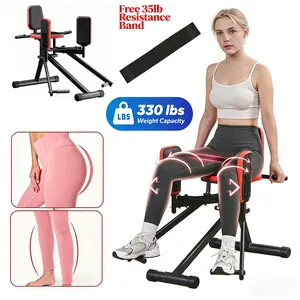 abductor machine,Hip trainer,Adjustable Glute Machine Exercise Equipment,Suitable For Home Gym,glute workout device Resistance Band Kegel,gym stuff Thigh and Pelvic Floor Trainer,gym stuff,at home gym equipment
