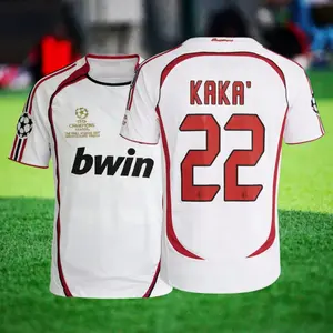 06-07 Kaka  short-sleeved jersey Inzaghi team uniforms retro suit soccer uniforms