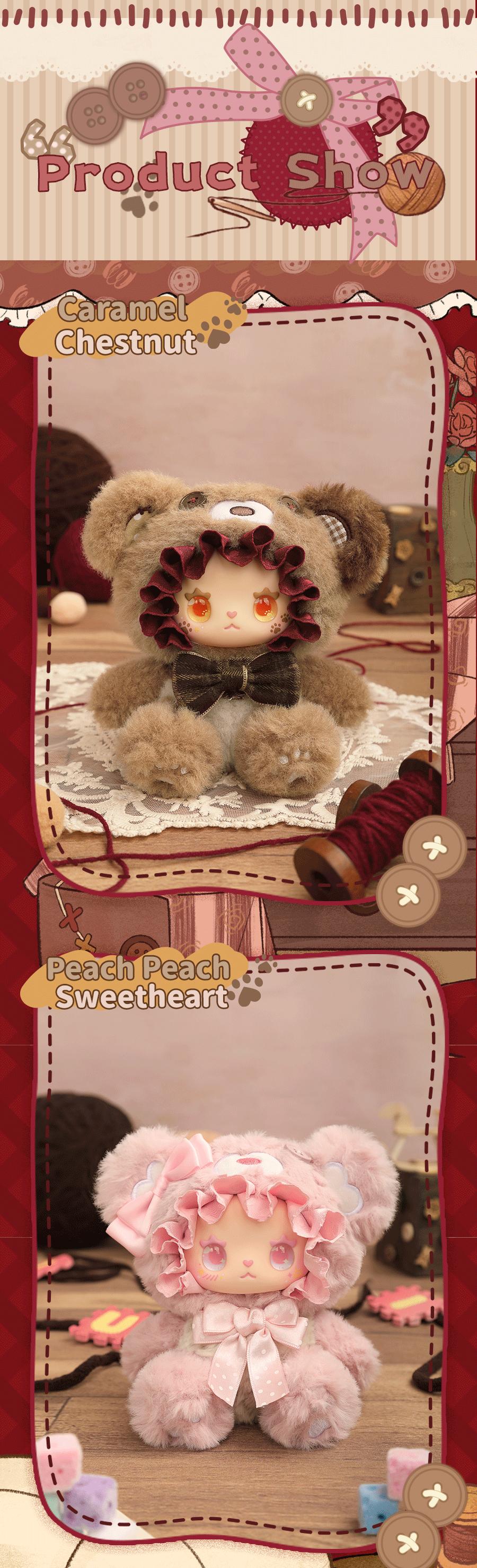 Lucky Emma Bear Buddies Union Blind Box Bag Charm, Cute Bear Keychain For Gifts