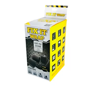 Fix It Wrap 2 PACK Strong Fiber Weld Fix Repair Tape and Heat Exhaust Wrap | 4 INCH X 60 in | 2-PACK
