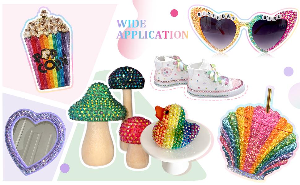 30000Pcs Resin Jelly Rhinestones for Crafting Bedazzling, Multicolor 3mm Flatback Gems for Crafts Clothing Clothes Tumblers Shoes Nails, Flat Back Mixed Color Bulk Bedazzler Kit Jewels with Gifted Tools