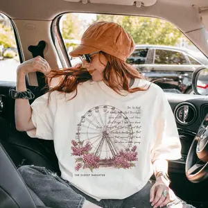 Eldest Daughter Showgirl Shirt Ferris Wheels Kisses and Lilacs Lyrics Vintage Graphic Tee The Life of Quality Cotton Tee