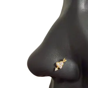 Baby Cupid Surgical Steel L-Shape Nose Stud 20 Gauge Hypoallergenic