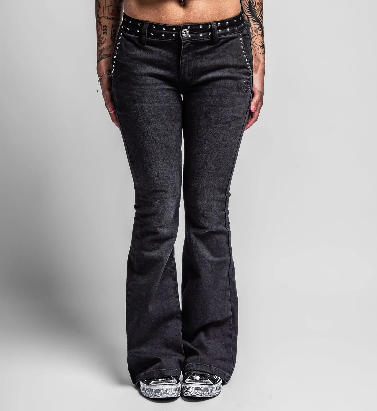 Affliction Men's Jeans Cross Applique