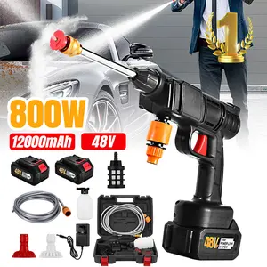 Portable Cordless Electric High Pressure Water Spray Car Gun Washer Cleaner Yard