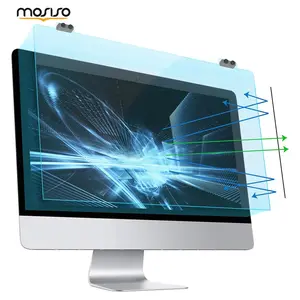 MOSISO Blue Light Blocking Monitor Screen Protector 20-24 inch, Anti Glare Hanging Computer Screen Filter, Eye Protection Acrylic Monitor Cover for 20 21.5 22 23 23.6 23.8 24 inch 16:9 Desktop PC Monitor Office Gaming
