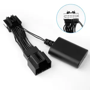 KUST Dashcam Power Adapter 16-pin Fit for Ford Bronco, Explorer, F150, F250, Mustang, Edge, Fiesta, Expedition, Dash Cam Adapter Connects to Rearview Mirror, Built-in GPS Charger&USB Port