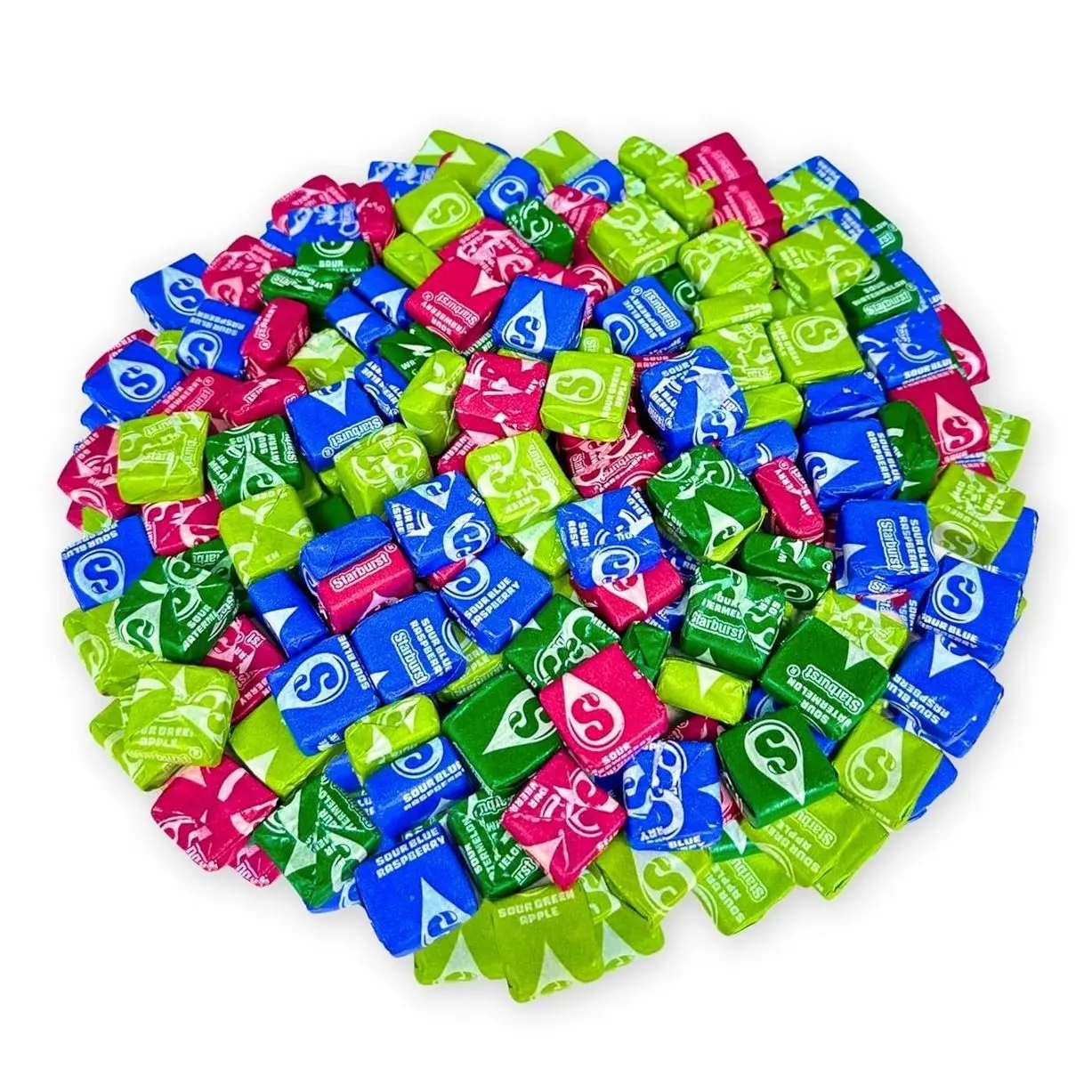 ASSORTIT X STARBURST Sour Fruit Chews, 1.5 lb (24 oz) Bulk Bag - Assorted Sour Flavors, Individually Wrapped Resealable Candy for Sharing, Parties & Snacking