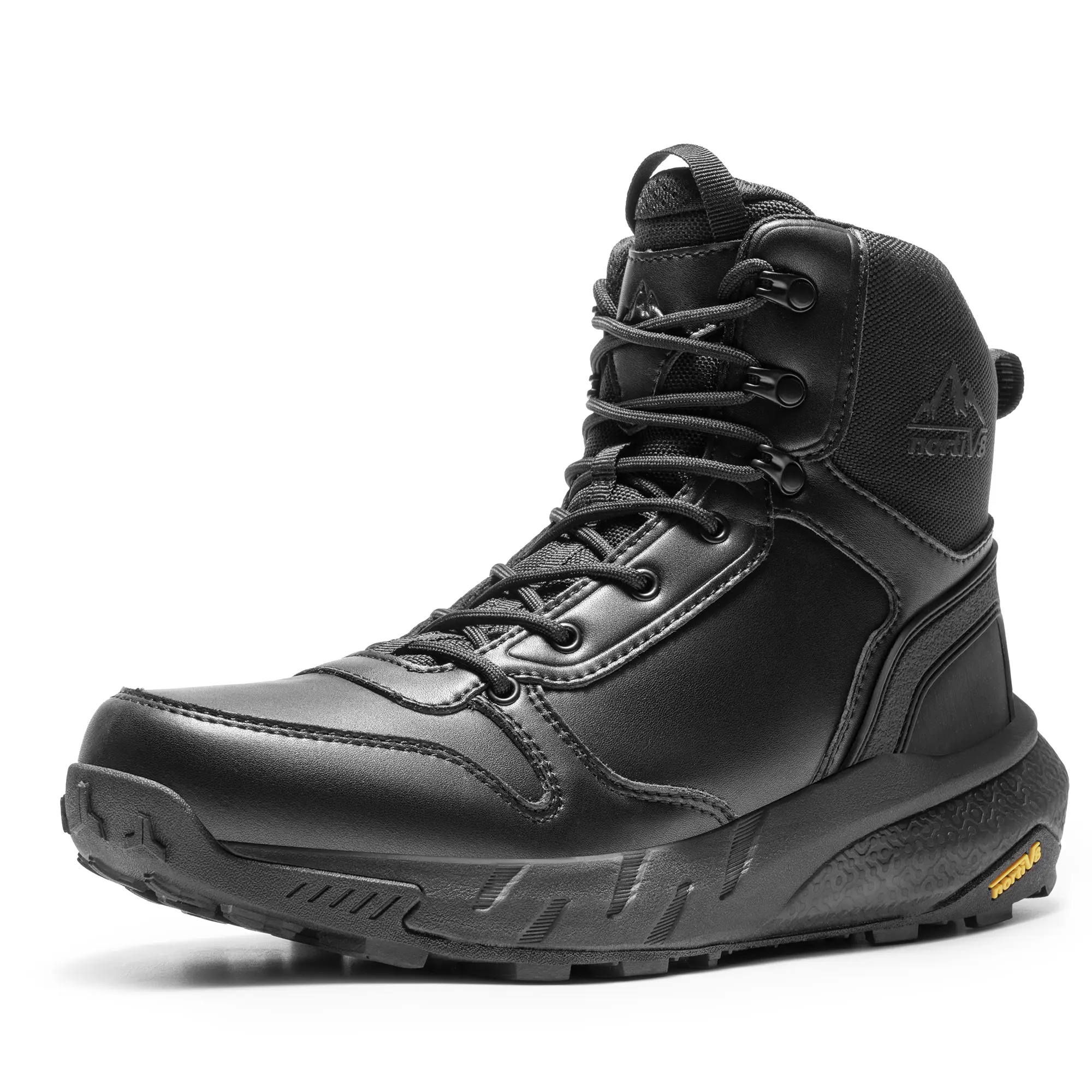 NORTIV 8 Men's 8-Inch Military Tactical Boots - Lightweight, Durable Work & Safety Footwear with Side Zipper, Mesh, Contoured Design, Advanced Cushioned Midsole, Sports Shoes for Trekking, Camping, Trekking Camping Shoes, Trekking Shoes tiktokshopbacktosc