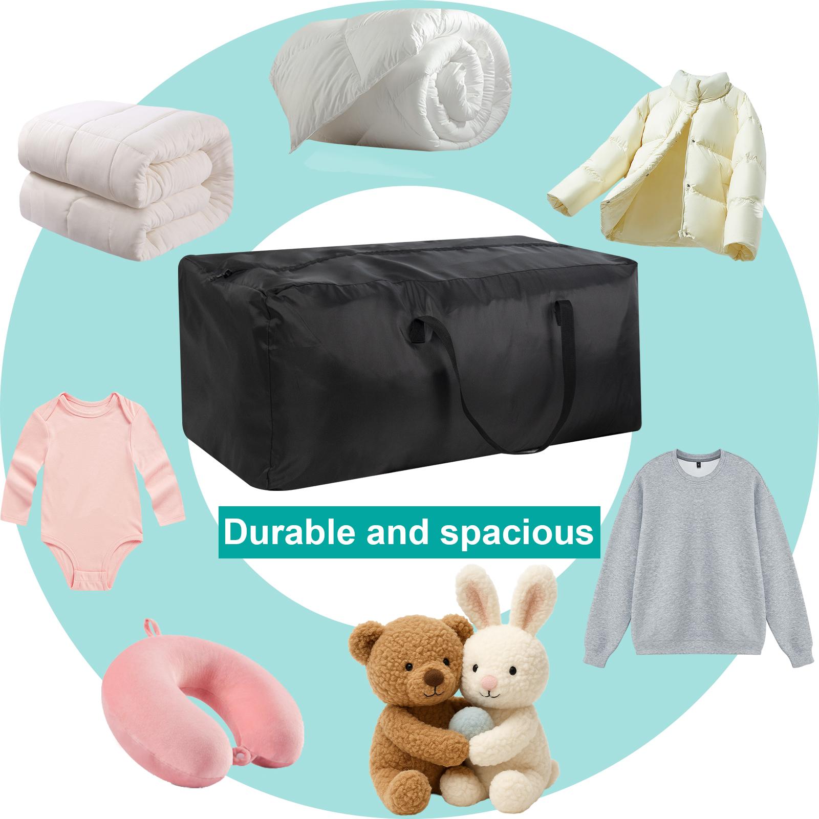 Biloban 6PC Waterproof Moving Bags Heavy Duty with Strong Zipper & Carrying Handles, Sturdy Clothes Storage Bags, Durable Lightweight Packing Bags Totes Organiser, Moving Boxes Alternative, College Dorm Room Essentials #TiktokShopSpringGlowUp