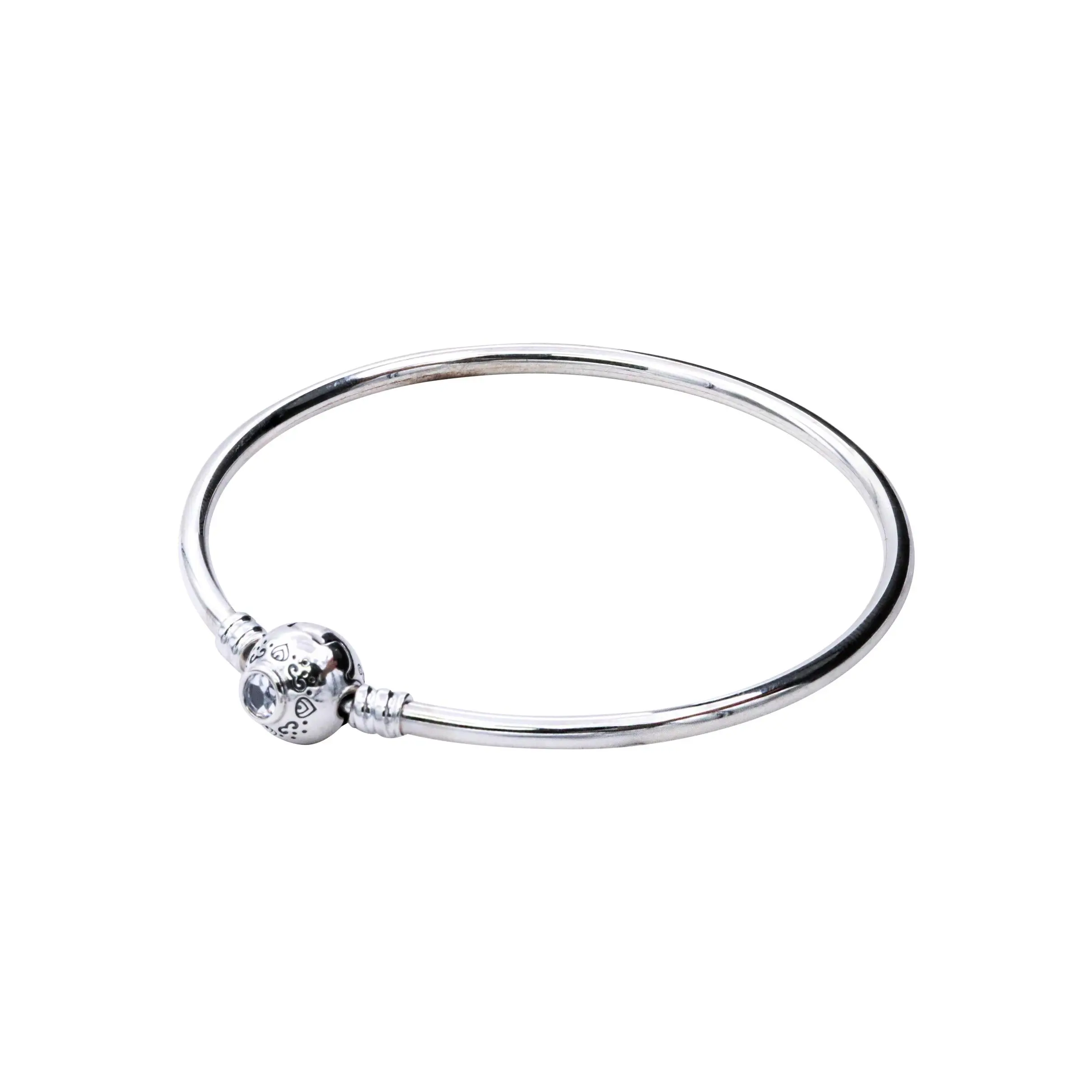 PANDORA Disney Princess Jasmine & Aladdin Bangle Size 19 598037CZ-19