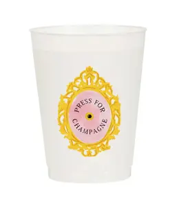 Press For Champagne Frosted Cup - 6 Cups