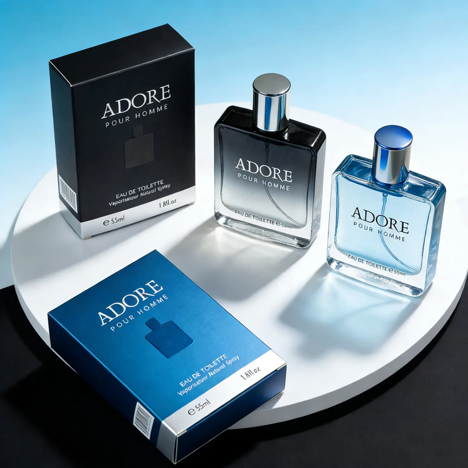 Men's Pheromone Fragrance Perfumes - 55ml (1-1.9 fl oz) Magnetic Infused Cologne with Aquatic Ocean Air, Dry Amber, Sandalwood Scents, Long-Lasting, Casual, Classic Formula for Attraction, Long Lasting Fragrances