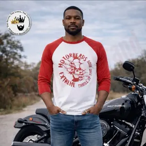 K&Q’s Motörhead Raglan for all motor vehicle enthusiasts. Whatever your preference, ride solo or united.