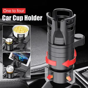 4 In 1 Adjustable Car Cup Holder Expander Adapter Tray Water Drink Bottle Stand