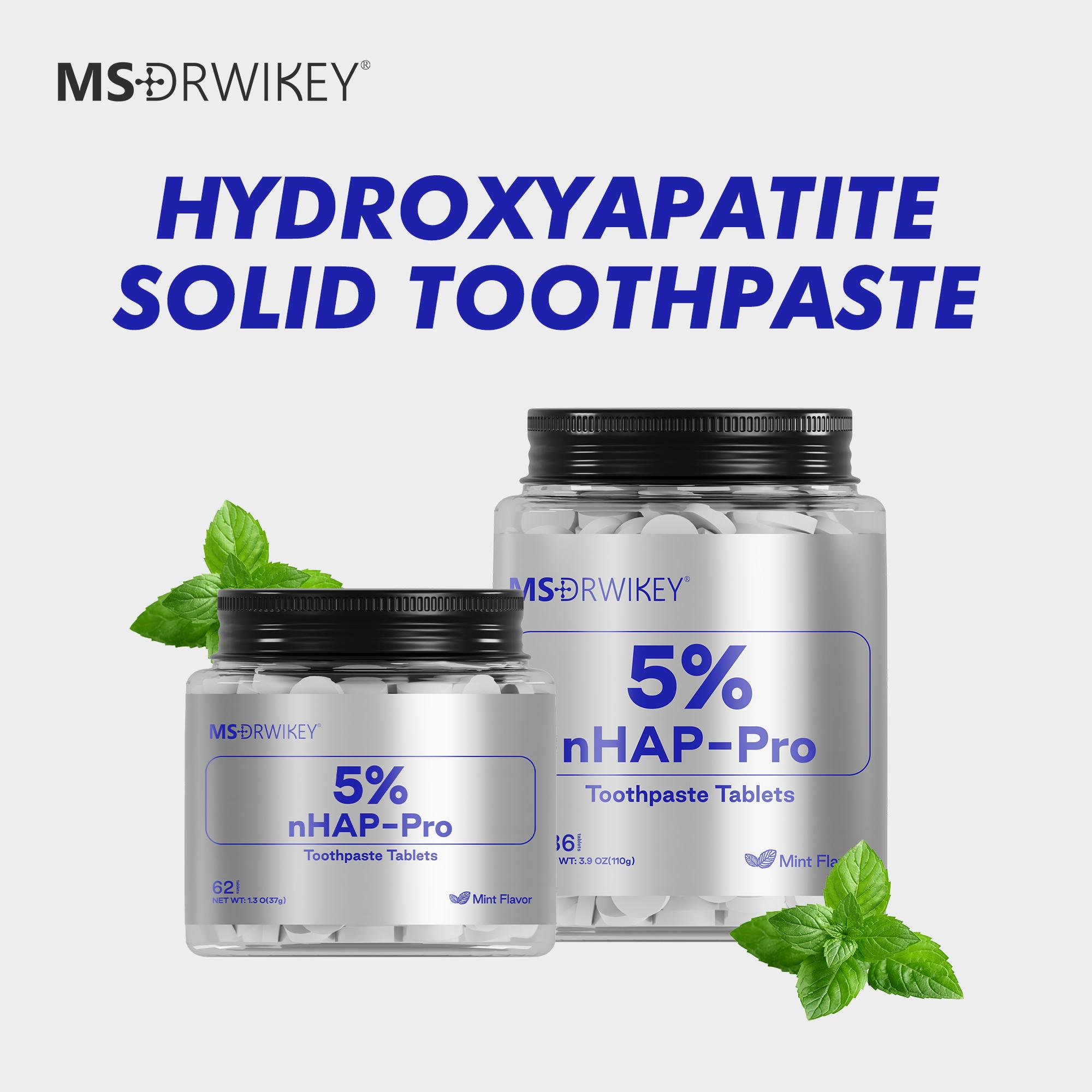 MSDRWIKEY Solid Toothpaste Tablets – Fluoride-Free, Eco-Friendly, Fresh Breath, Gentle Natural Oral Care