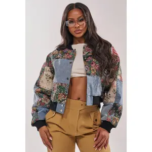 SWEET TALKER PATCHWORK BOMBER