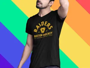 Boston Raiders Hockey T Shirt | Ilya Rozanov Replica | Heated Rivalry Shirt | Hockey Romance BookTok Gift | Unisex Cotton Tee