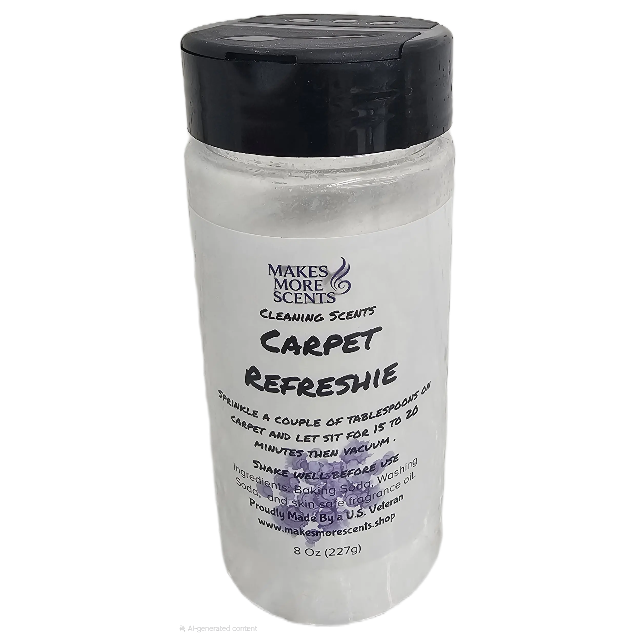 Carpet Refresher, Flower-Fragrance Baby Powder Scent, Baking-Based Light Household Carpet Cleaner, 8 oz, Scented Clean