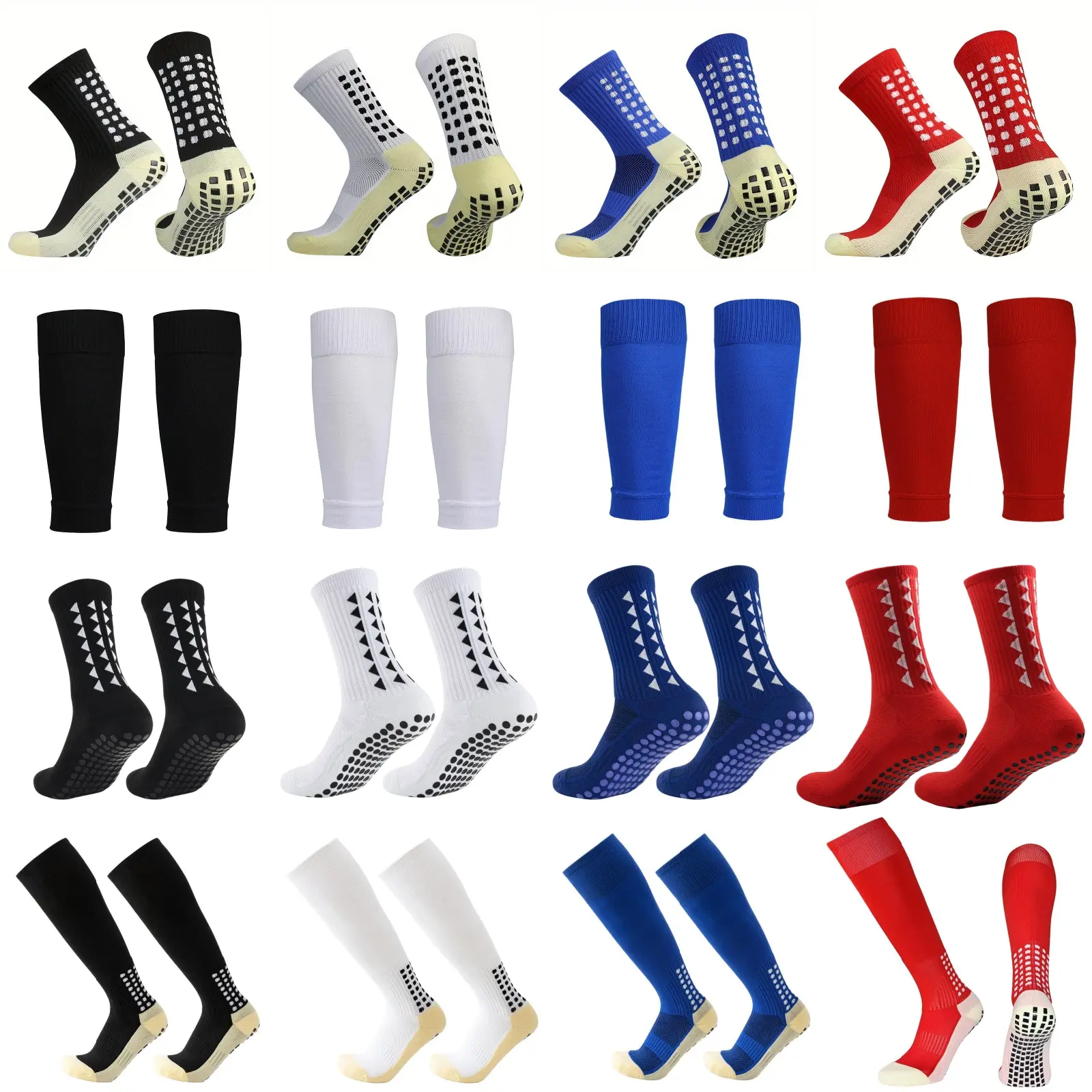 Lpxpass Men's Non-Slip Professional Football Socks - 1-Pair Breathable Grippy Anti Slip Athletic Grip Outdoor Sports Moisture Wicking Socks for Training, Competition, Grippy Socks, Outdoor Sports Socks