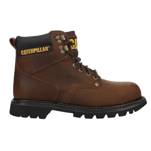 CAT Footwear Mens Second Shift 6 Inch Slip Resistant Steel Toe  Work/Duty - Brown