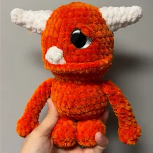 Marvin the orange monster plush