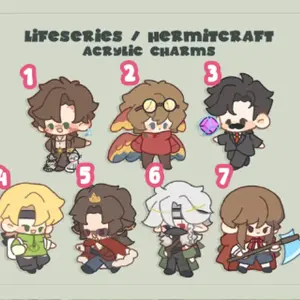 PREORDER Life Series / Hermitcraft - Acrylic keychains