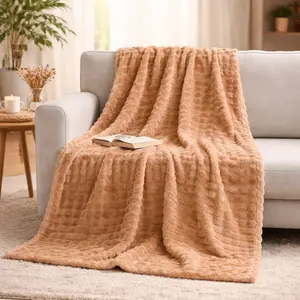 Bedloom Fluffy Cozy Throw for Couch | Warm Winter Blanket 300GS, Perfect Soft Layer for Bedroom & Living Room, Cozy Cute Comfortable Flannel Blanket For Home Room Decore, All Seasons Use, Gift For Women Men Grils