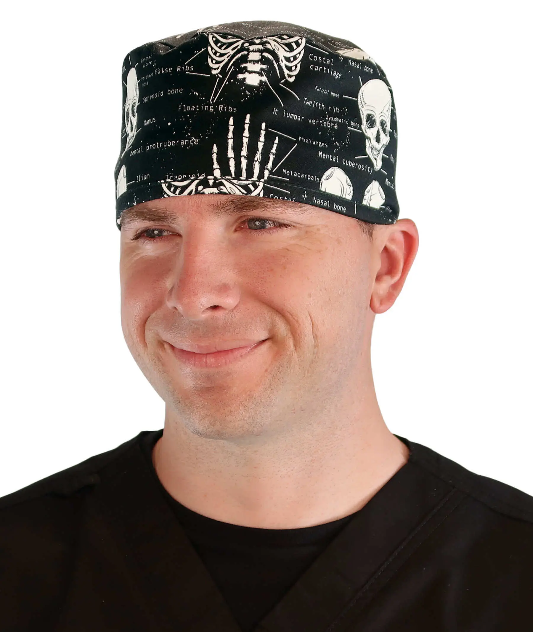 Classic Surgical Scrub Cap - Human Body Skeleton  (Glow in the Dark)