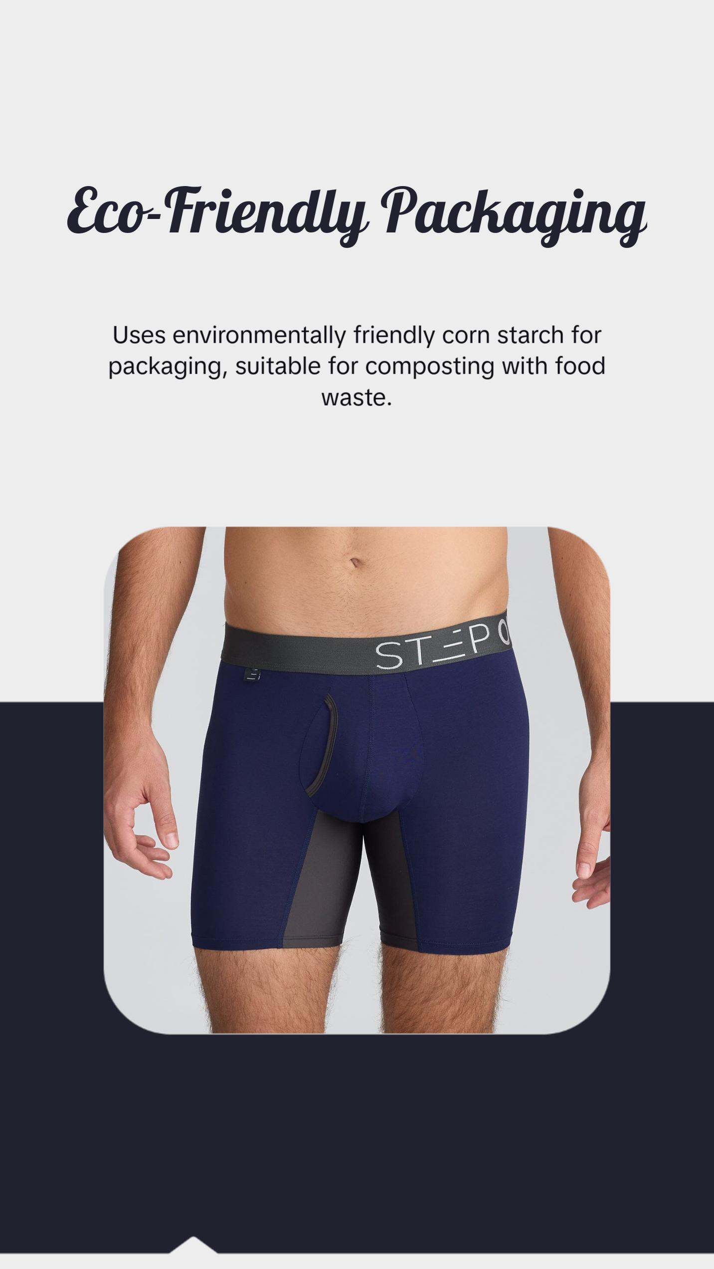 Step One Men's Boxer Brief Fly - Ahoy Sailor, Anti-Chafe, Breathable Bamboo Fabric, UltraGlyde Panels, Hidden Elastic Pouch, Premium Underwear, Athletic Daily wear