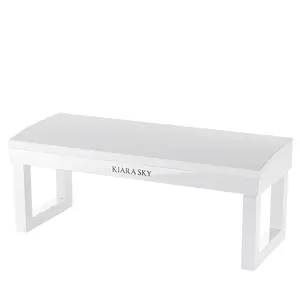 Nail Arm Rest - White, Adjustable Height, Comfortable Design, Ideal for Nail Care