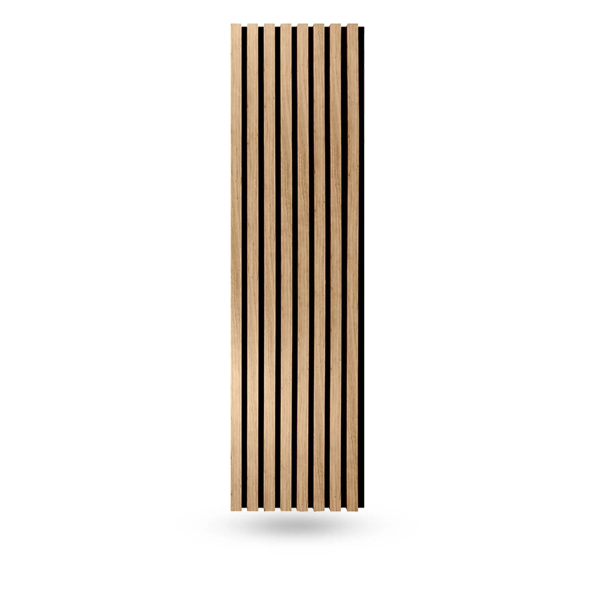 Light Walnut 3D Acoustic Slat Wood Wall Panels Decorative Textured Wood Panels for Walls & Ceilings, Modern Interior Design for Living Room, Bedroom, Office, TV Feature Wall (94" x 12")