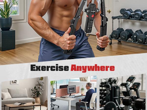 FLYBIRD Chest & Arm Twister with Flex Core Trainer 15-Level Hydraulic Power Chest Press Machine 22-440lb for Upper Body Portable Resistance Home Fitness Equipment Outdoorfun Strength Training Accessory #SpringStatements