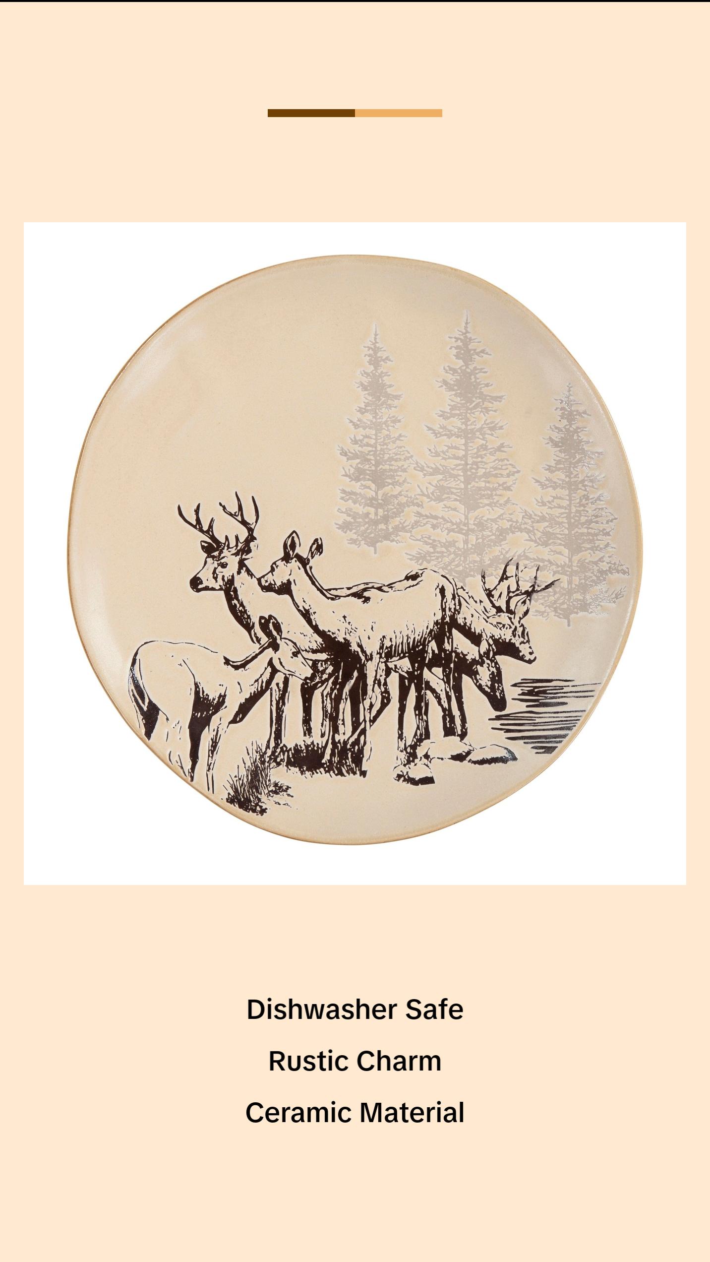 White Pine 16PC Ceramic Dinnerware Set