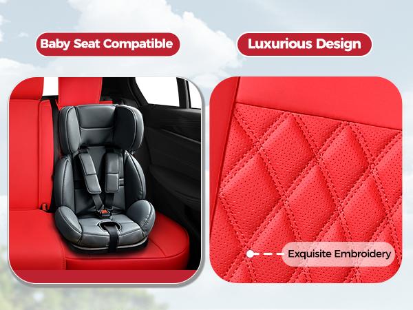 【FREESOO】Luxury Car Seat Covers Nappa Leatherette Waterproof Breathable Porous Foam Ergonomic Lumbar Support for Trucks SUVs Sedans | F35 【FREESOO】Luxury Car Seat Covers Nappa Leatherette Waterproof Breathable Porous Foam Ergonomic Lumbar Support for Trucks SUVs Sedans | F35