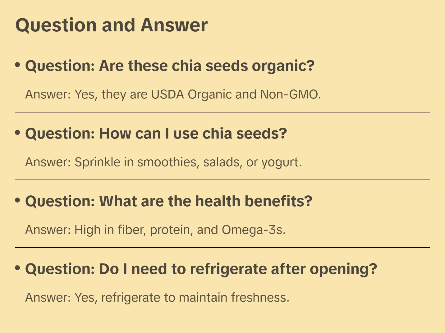 Barlean's Organic - Chia Seed - Ancient superfood & super antioxidant Vegan Fiber