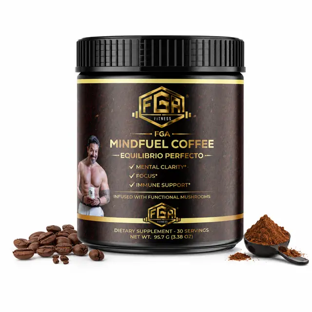 FGA Mindfuel Coffee - Natural Bean Health Beverage, Pre-Workout Vibes, Fitness Nutrition Support