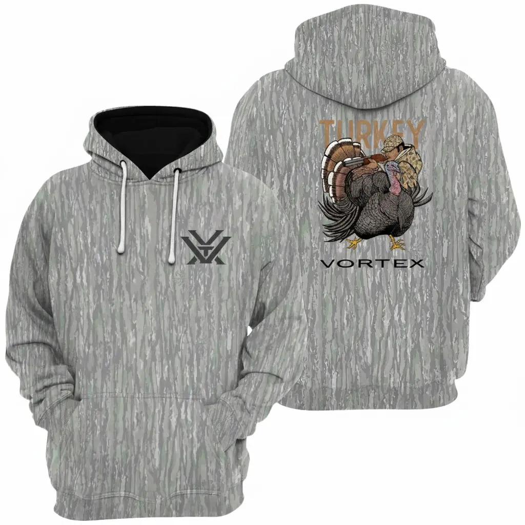 Camo Turkey Hunter Shirt – Camouflage Shooter Graphic T-Shirt Sweatshirt Hoodie, Rustic Outdoor Hunting Gear for Men & Women
